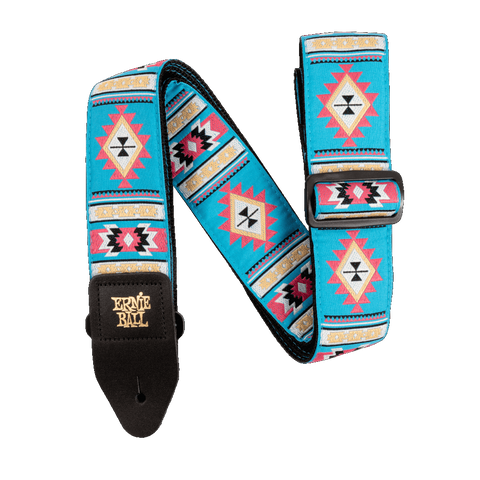 Erie Ball 5326 CLASSIC JACQUARD GUITAR STRAP/BASS STRAP - SEDONA BLUE