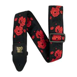 Ernie Ball 5335 CLASSIC JACQUARD GUITAR STRAP/BASS STRAP - TANGO ROSE