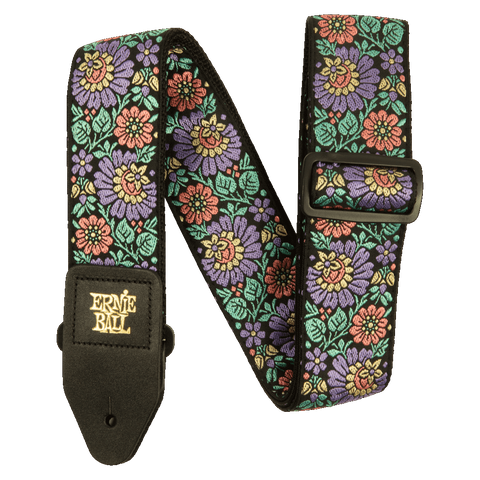 Ernie Ball 5340 Evening Bloom Jacquard Classic Guitar Strap Bass Strap