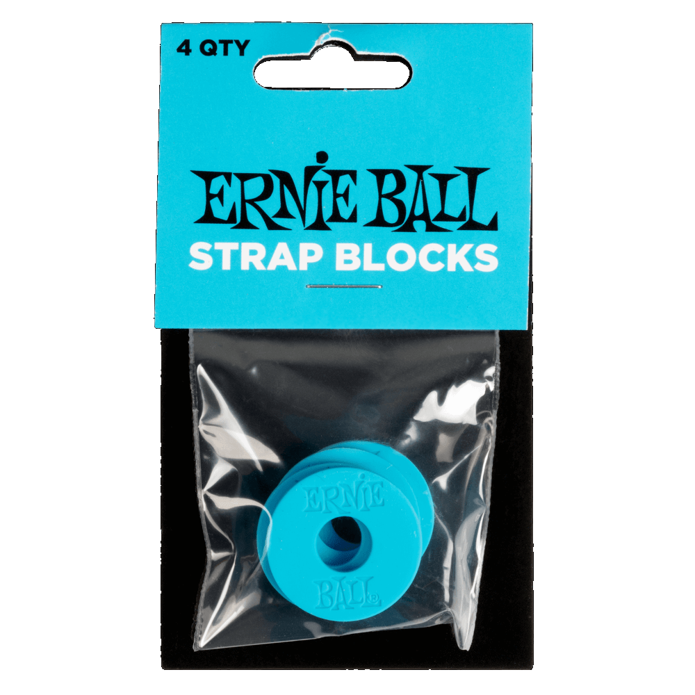 Ernie Ball 5619 STRAP BLOCKS - BLUE - 4 PACK