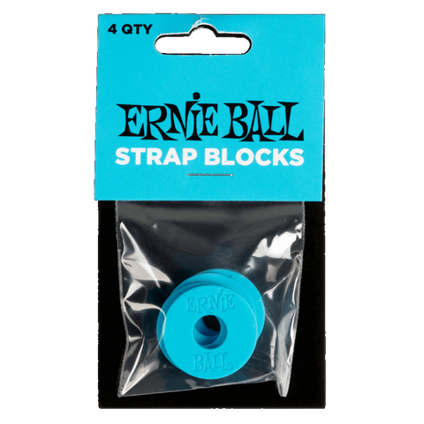 Ernie Ball 5619 STRAP BLOCKS - BLUE - 4 PACK
