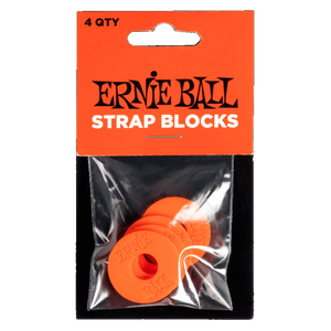 Ernie Ball 5620 STRAP BLOCKS - RED - 4 PACK