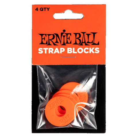 Ernie Ball 5620 STRAP BLOCKS - RED - 4 PACK