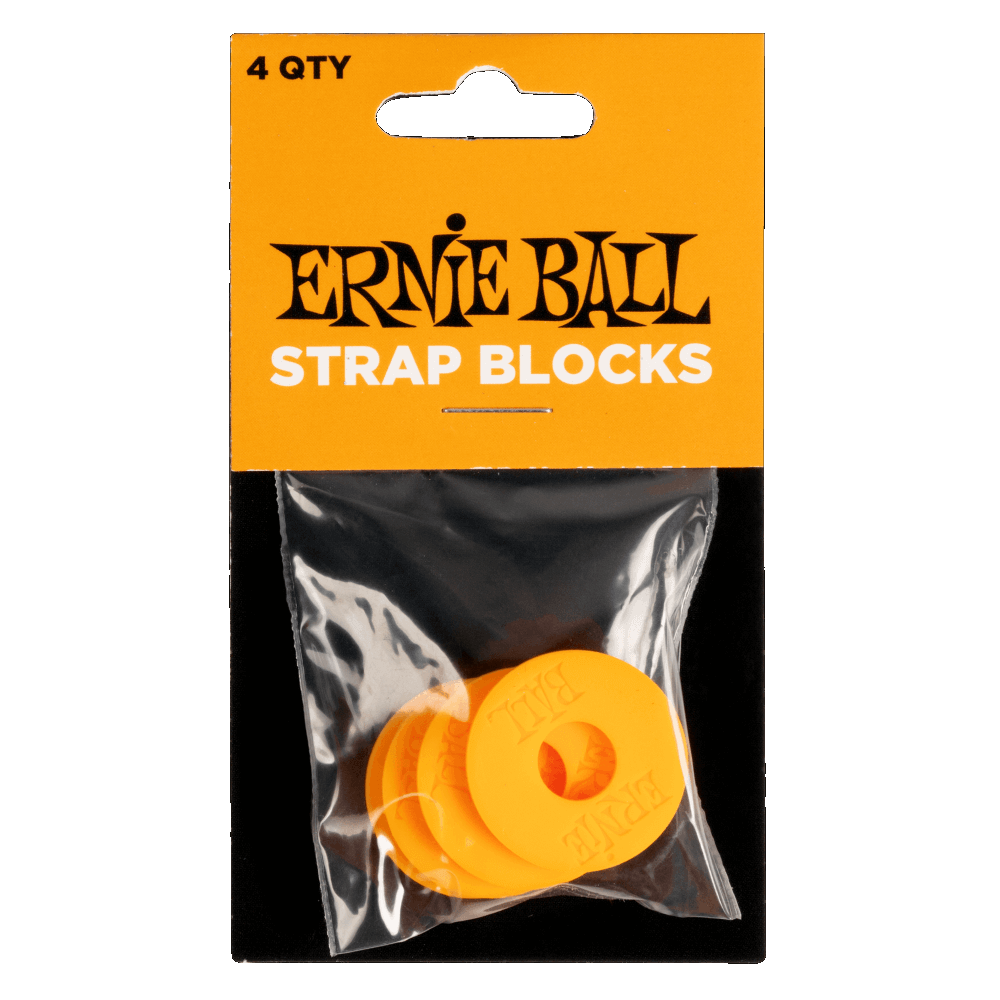 Ernie Ball 5621 STRAP BLOCKS - ORANGE - 4 PACK