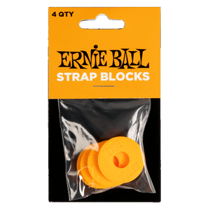 Ernie Ball 5621 STRAP BLOCKS - ORANGE - 4 PACK