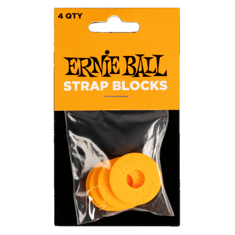 Ernie Ball 5621 STRAP BLOCKS - ORANGE - 4 PACK