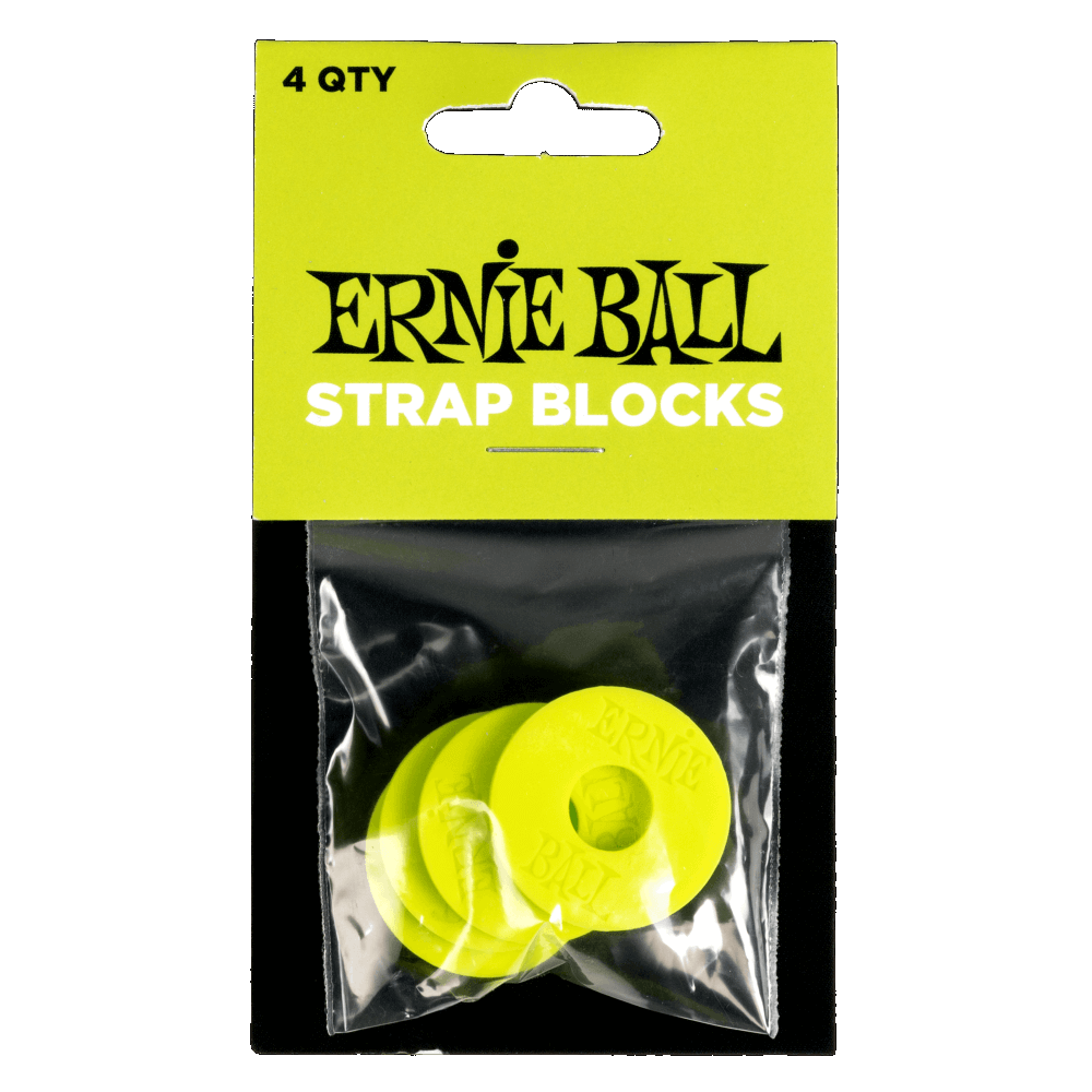 Ernie Ball 5622 STRAP BLOCKS - GREEN - 4 PACK
