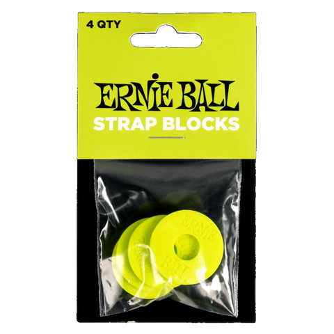 Ernie Ball 5622 STRAP BLOCKS - GREEN - 4 PACK