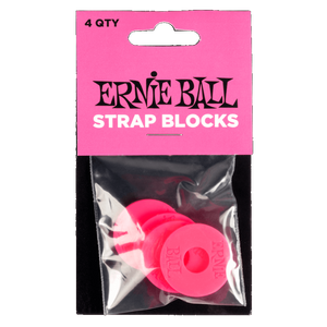 Ernie Ball 5623 STRAP BLOCKS - PINK - 4 PACK