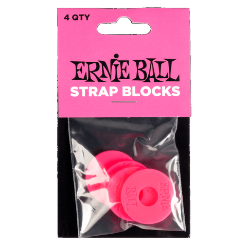 Ernie Ball 5623 STRAP BLOCKS - PINK - 4 PACK