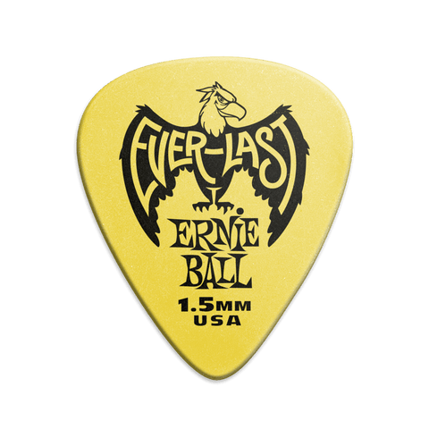 Ernie Ball P09195 Everlast Picks - 1.5mm Yellow - 12 Pack