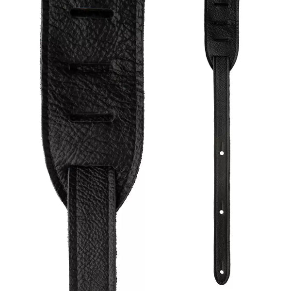 PRS 2" Leather Strap, Embossed Birds Strap - Black