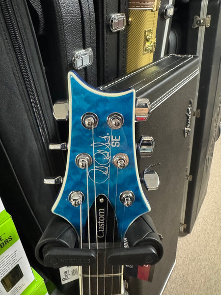 PRS SE C844QQEIBLB Custom 24-08 Quilt - Lake Blue