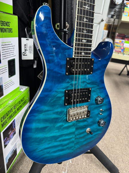 PRS SE C844QQEIBLB Custom 24-08 Quilt - Lake Blue