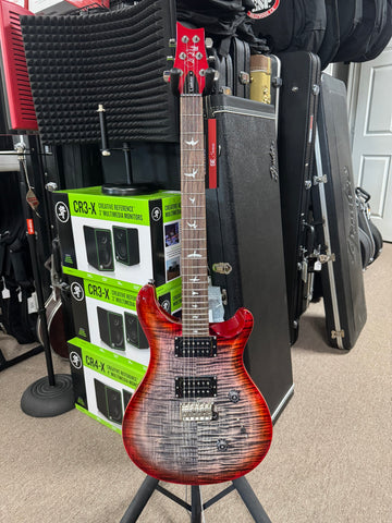 PRS SE Custom 24 Electric Guitar - Charcoal Cherry Burst