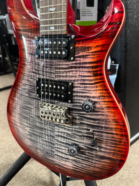 PRS SE Custom 24 Electric Guitar - Charcoal Cherry Burst