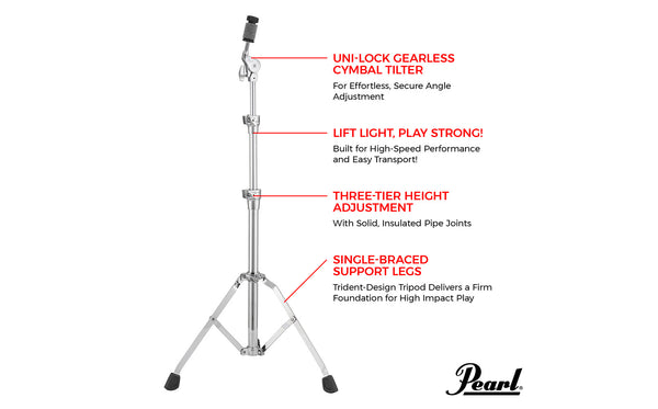 Pearl C930S 930 Series Cymbal Stand - Single Braced