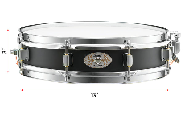 Pearl S1330B 13"x3" Steel Effect Piccolo Snare