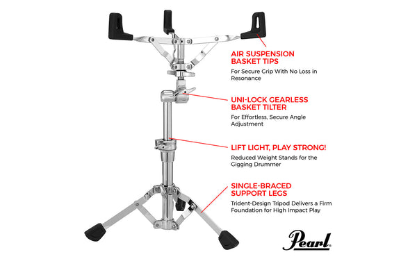 Pearl S930S 930 Series Snare Stand - Single Braced
