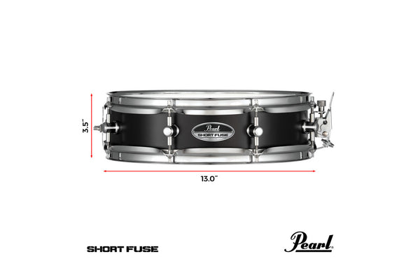 Pearl SFS1335B Short Fuse Piccolo Snare 13"x3.5"