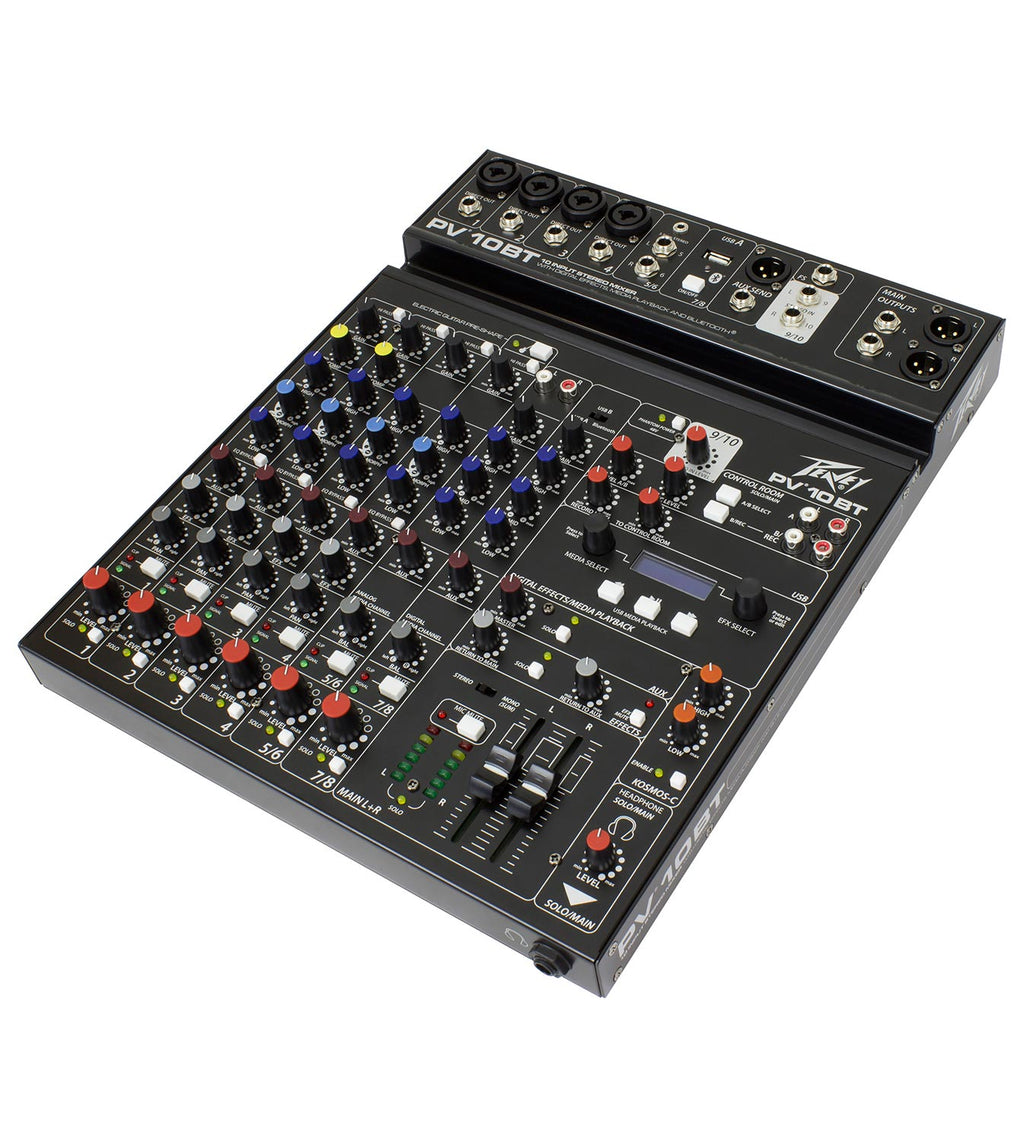 Peavey PV® 10BT Compact 10 Channel Mixer with Bluetooth