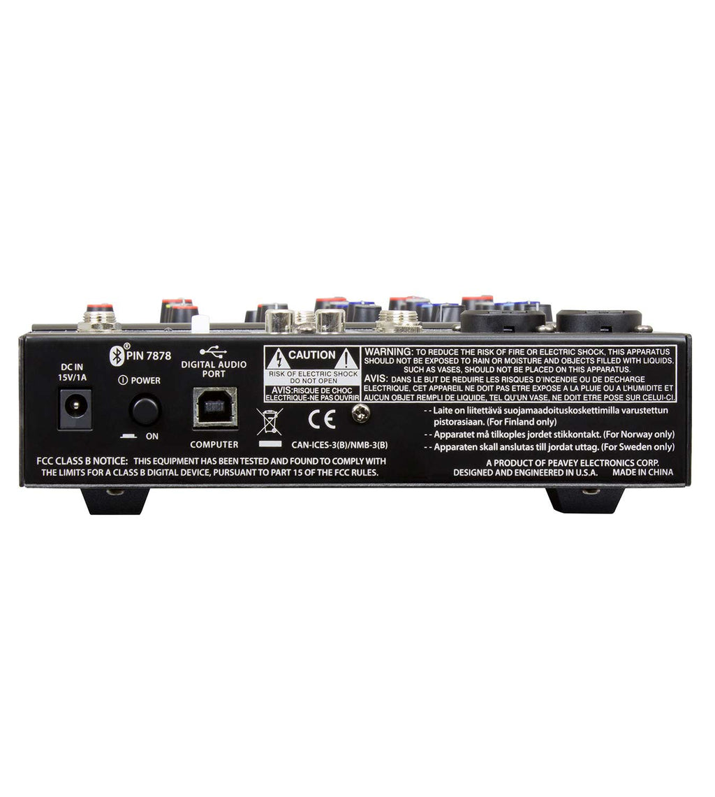 Peavey PV® 6BT Compact Mixer 6 Channel with Bluetooth