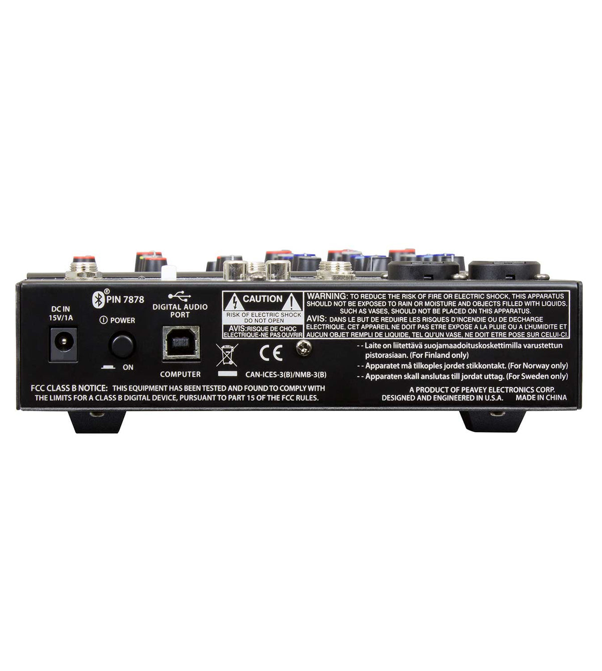 Peavey PV® 6BT Compact Mixer 6 Channel with Bluetooth