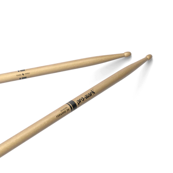 Pro-Mark TX2BW Hickory 2B Wood Tip Drum Sticks (Pair)