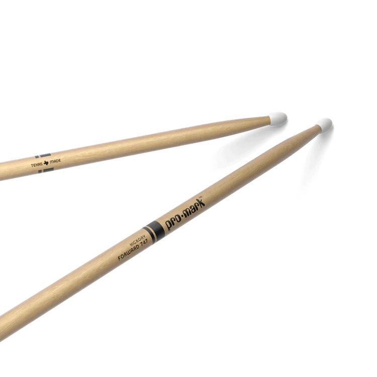 Pro-Mark TX747N Hickory 747 Nylon Tip Drum Sticks (Pair)
