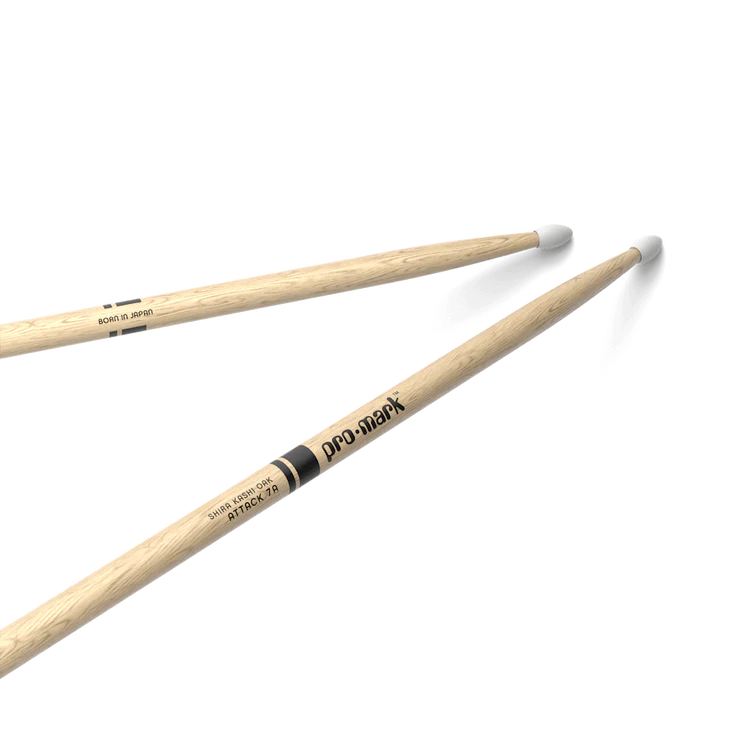 ProMark PW7AN Shira Kashi Oak 7A Nylon Tip Drum Sticks (Pair)