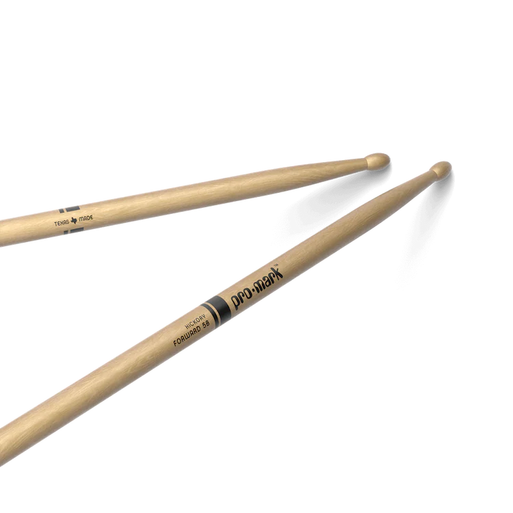 ProMark TX5BW Hickory 5B Wood Tip Drum Sticks - Natural