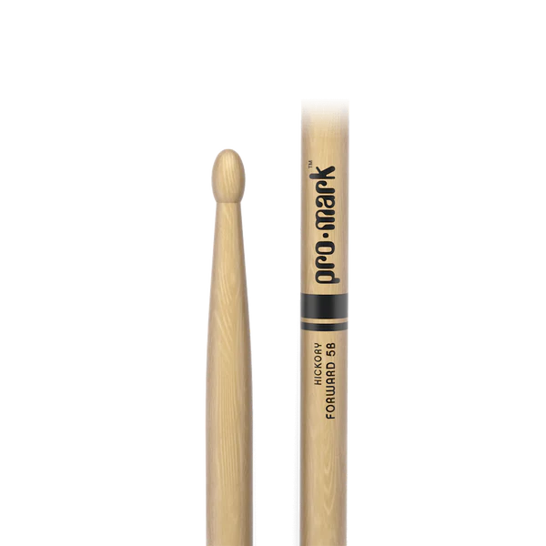 ProMark TX5BW Hickory 5B Wood Tip Drum Sticks - Natural