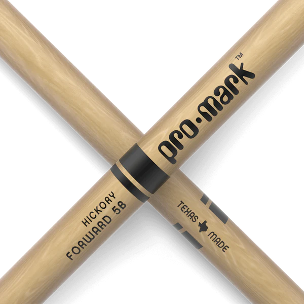 ProMark TX5BW Hickory 5B Wood Tip Drum Sticks - Natural