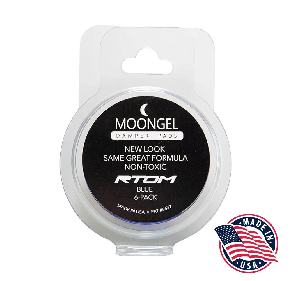 RTOM MG04 Moongel Percussion Damper Pads, 6-Pack