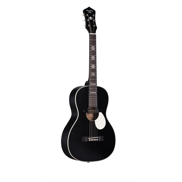 Recording King RP-30-7E-BK Dirty 30s Single 0 Parlor Acoustic-Electric Guitar - Black