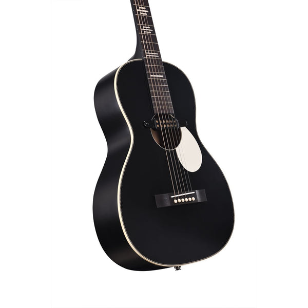 Recording King RP-30-7E-BK Dirty 30s Single 0 Parlor Acoustic-Electric Guitar - Black