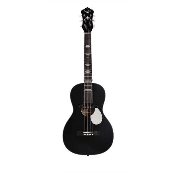Recording King RP-30-7E-BK Dirty 30s Single 0 Parlor Acoustic-Electric Guitar - Black
