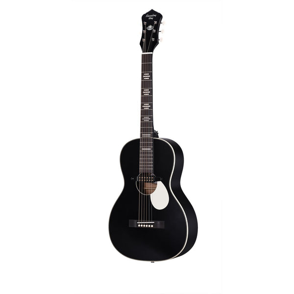Recording King RP-30-7E-BK Dirty 30s Single 0 Parlor Acoustic-Electric Guitar - Black