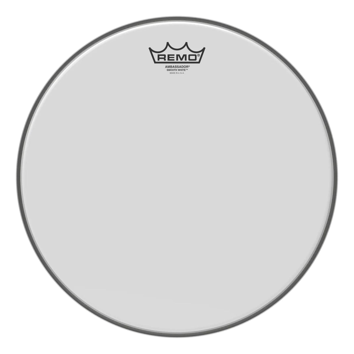 Remo BA-0214-00 14" Ambassador Smooth White