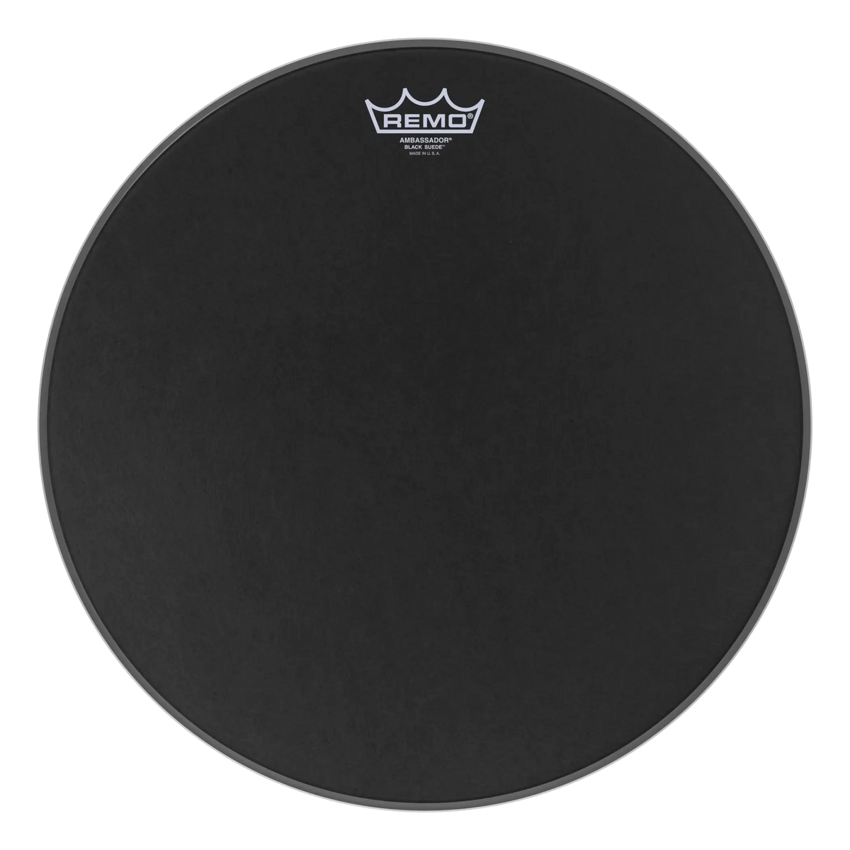 Remo BA-0816-ES 16” Ambassador Black Suede Drumhead
