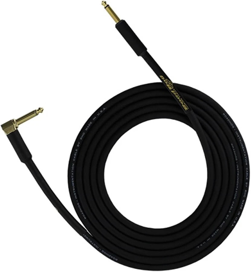 Road Hog HOG-20BR 20' 1/4" Instrument Cable with 1 Right Angle