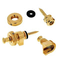 Schaller 509G Security Strap Locks and Buttons (Pair) - Gold