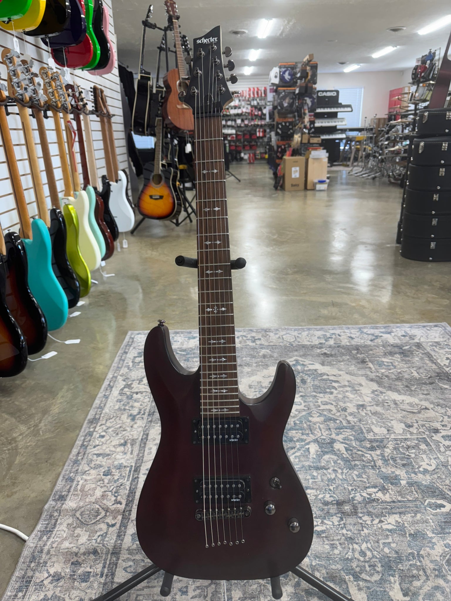 Schecter Omen 7 - Walnut Satin