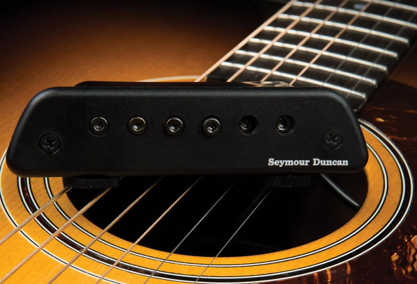 Seymour Duncan Active Mag Acoustic Soundhole Pickup with Jack and Cable - Black