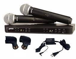 Shure BLX288/PG58 Wireless Dual Vocal System with two PG58 Handheld Transmitters