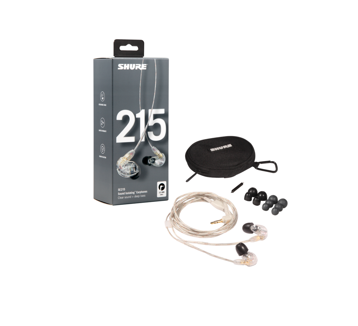 Shure SE215-CL Professional Sound Isolationg Earphones