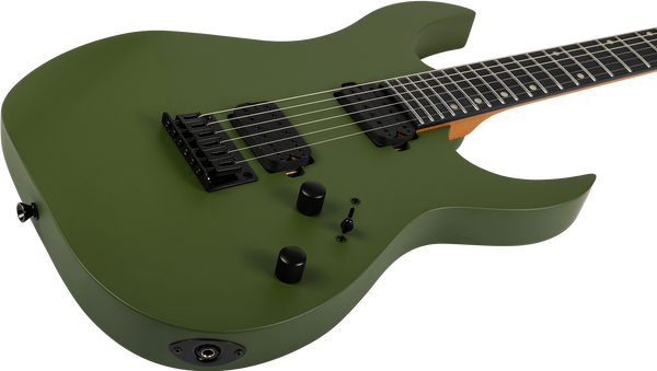 Spira S-400MGR Electric Guitar - Satin Dark Green