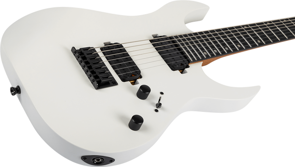 Spira S-407MWH 7 String Electric Guitar - Satin White