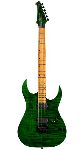 Spira S-450TGR Electric Guitar - Trans Green