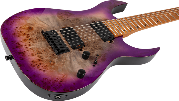 Spira S-457TPP 7 String Electric Guitar - Transparent Purple